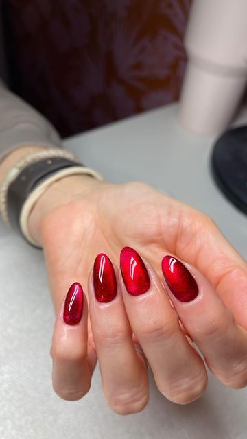 Candy Apple Nails, Candy Apple Red Nails, Apple Red Nails, Red Velvet Nails, Velvet Nails, December 23, Candy Apple Red, Apple Red, Candy Apple