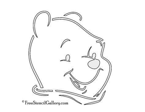 Winnie the Pooh Stencil | Free Stencil Gallery Pooh Pumpkin, Winnie The Pooh Pumpkin, Halloween Pumpkin Stencils, Disney Pumpkin Carving, Pumkin Carving, Halloween Pumpkin Carving Stencils, Disney Pumpkin, Disney Silhouette, Disney Silhouettes