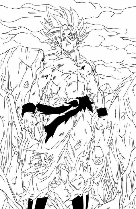 Black Super Saiyan, Goku Black Super Saiyan, Dbz Drawings, Dbz Manga, Dragon Ball Tattoo, Ball Drawing, Dragon Ball Super Artwork, Dragon Ball Art Goku, Dragon Ball Super Art