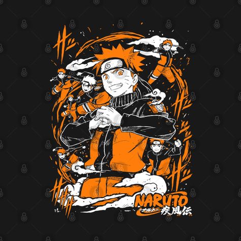 Anime Tshirt Design Ideas Naruto, Kaos Band, Anime Rapper, Naruto T Shirt, Naruto Uzumaki Hokage, Boys Prints, Anime Fanfiction, T Shirt Design Template, Anime Tshirt