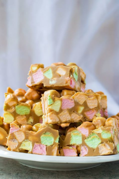 Unbaked Cookies, Butterscotch Marshmallow, Confetti Squares, Peanut Butter Marshmallow Squares, Kraft Peanut Butter, Marshmallow Squares, Peanut Butter Squares, Xmas Baking, Retro Desserts