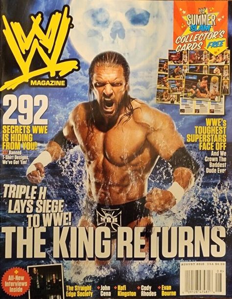 Wwe Posters, Triple H Wwe, Wwe Magazine, Bi Culture, Smackdown Vs Raw, Wwe Triple H, Wwf Diva, Type 0 Negative, Newspaper Cover