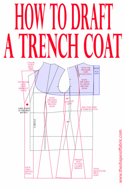 Trench Coat Outfit #trench #coat #trenchcoat #fashionactivation #trenchcoatoutfit #fashiontrends #womanfashion #womanfashionoutfit How To Make A Coat, Mollymauk Cosplay, Trench Coat Pattern, Outfit Trench, Pattern Making Tutorial, Pattern Drafting Tutorials, Blazer Pattern, Coat Pattern Sewing, Tailoring Techniques