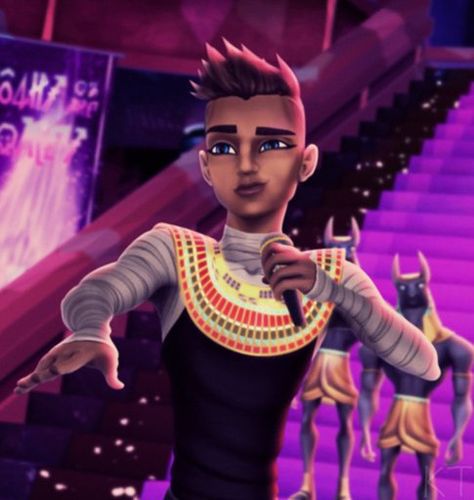 Monster High Hybrids, Animated Crushes, Hear Me Out Fictional Characters, Hear Me Out Characters Male Weird, Hear Ne Out Characters, Pharaoh Monster High, Seth Ptolemy, Hear Me Outs Crazy, Holt Monster High