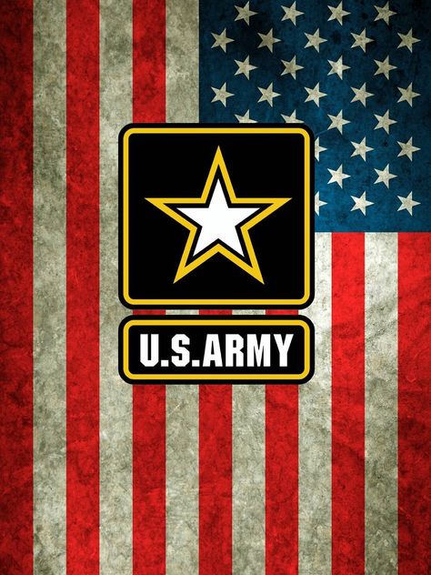 US Flag w Army logo Army Wallpaper Iphone, Us Army Wallpaper, Us Army Flag, Us Army Logo, Us Army Infantry, Us Army Soldier, Military Images, Army Logo, Patriotic Pictures