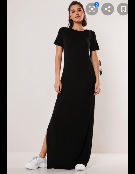 T Shirt Maxi Dress, Black Dress Outfit Party, Shirt Maxi Dress, Tall Maxi Dress, Pretty Black Dresses, Basic Dress Pattern, Petite Clothes, Petite Maxi Dress, Short Maxi Dress