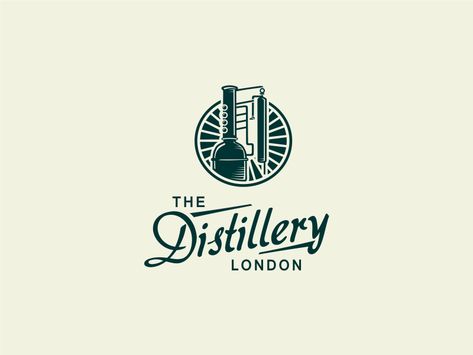 The Distillery London [Final version]  #logo #logodesign #logo inspiration Distillery Logo Design, Gin Logo, Distillery Logo, Distillery Design, Spirit Logo, Farm Logo Design, Indigo Cloth, Music Album Design, Gin Distillery