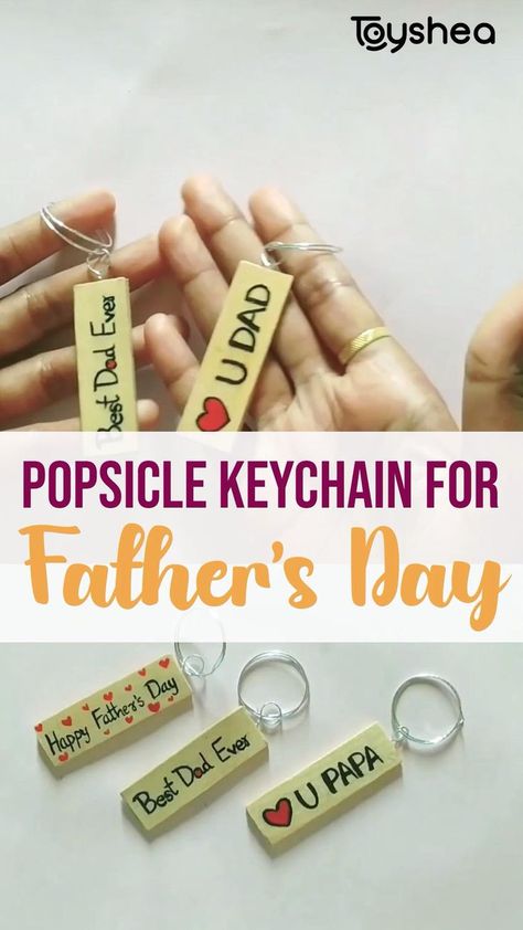 Fathers Day Keychain Craft Kids, Fathers Day Diy Gift Ideas From Daughter, Fathers Day Gifts Ideas Diy Easy, Diy Fathers Day Gifts From Daughter, Dad Keychain Diy, Fathers Day Gifts Ideas From Daughter, Fathers Day Gifts Ideas Preschool, Diy Keychain Ideas Easy, Small Ranch House