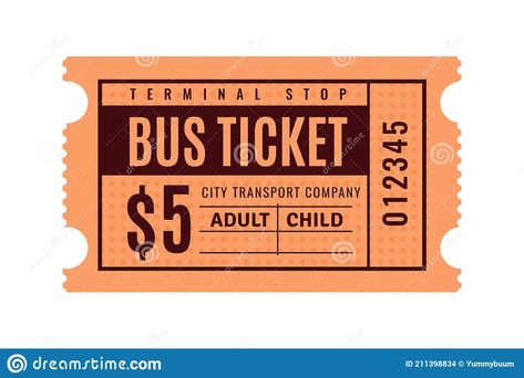 Orange Sheets, Bus Ticket, Vintage Bus, Artistic Wallpaper, Bus Pass, Bus Card, Transport Companies, Ticket Template, Bus Tickets