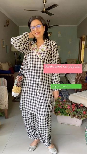 Coord Sets For Women Latest Design, Warm Suit Design, Woollen Cord Set For Women, Wollen Kurtis Design Winter Latest, Winter Cord Set, Winter Coord Sets, Winter Co Ord Set, Kurti Ideas, Designer Sleeves