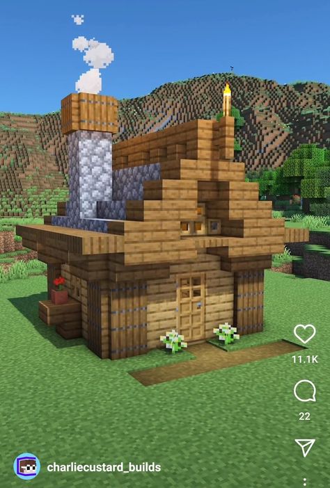 Minecraft Tiny Builds Ideas, Tiny Houses Minecraft, Minecraft Houses Tiny, Minecraft Tiny Builds, Minecraft Tiny House Ideas, Tiny House Minecraft, Tiny Minecraft Houses, Minecraft Tiny House, Minecraft Farm House