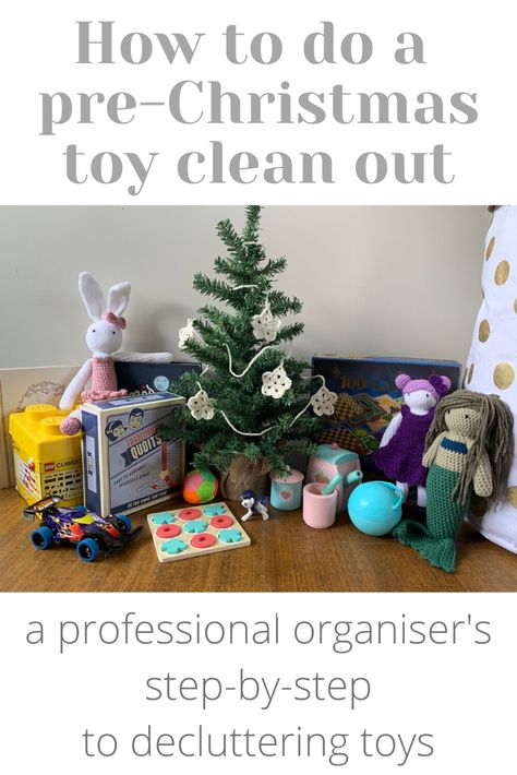 Declutter Toys, Kids Toys For Christmas, Toys To Make, Toy Clutter, Baby Playroom, Office Toys, Christmas Prep, How To Declutter, Kids Cleaning