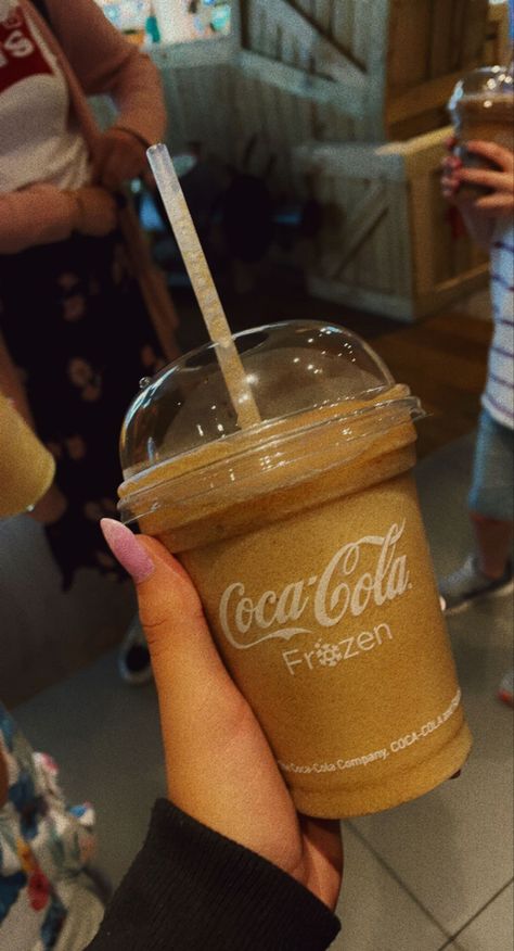 Frozen Coke, Cola Slushie, Frozen Coke Aesthetic, Coke Slushie, Coke Cola Aesthetic, Icee Slushie Aesthetic, Mcdonald’s Ice Coffee, Aesthetic Coke Bottle, Honey Drink