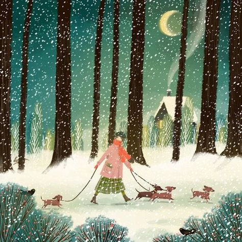 helen warlow on Twitter: "Jane Newland again. I see her pictures all over the sites I visit. I’m pleased she’s so popular. I like her work too.… https://t.co/Cj5J0gpkqE" Jane Newland, Simple Artwork, Winter Illustration, Happy Winter, Winter Pictures, Winter Art, Naive Art, Folk Art Painting, Christmas Illustration