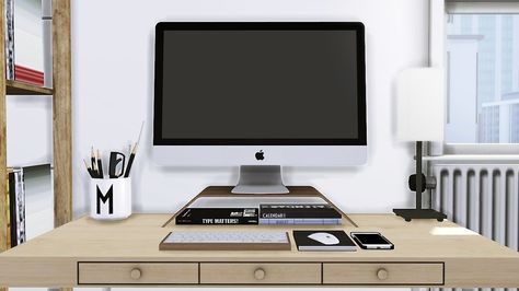 MXIMS - Apple iMac Pro 27" 2017 Update 2018 Apple iMac Pro... Sims 4 Mac, Imac Desk Setup, Leather Desk Pad, Iphones For Sale, Apple Imac, Unlock Iphone, Sims 4 Update, Apple Computer, Sims 4 Cc Furniture