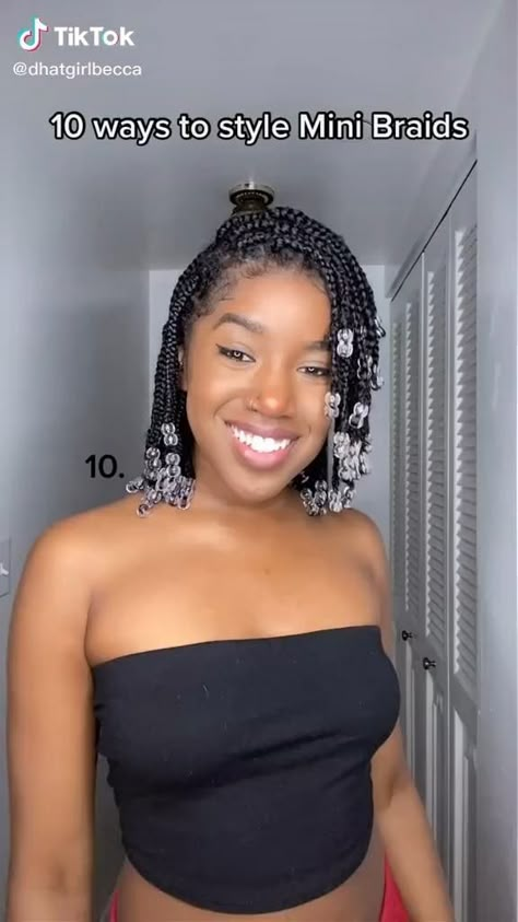 Mini Braids, Kid Hairstyles, Short Box Braids Hairstyles, Twisted Hair, Protective Hair, Braiding Styles, Short Box Braids, Big Box Braids Hairstyles, African Hair Braiding Styles