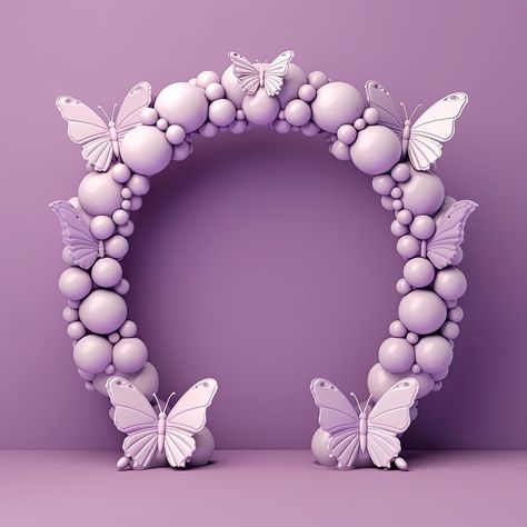 Purple Butterfly balloon arch Digital Backgrounds for printing custom backdrops or for use in photo editing software such as Photoshop. 6144 × 6144px 300dpi Purple Butterfly Balloon Arch, Purple Butterfly Backdrop, Purple Balloon Backdrop, Butterfly Photo Backdrop, Butterfly Balloon Arch, Baby Birthday Balloon, Butterfly Backdrop, Backdrop Purple