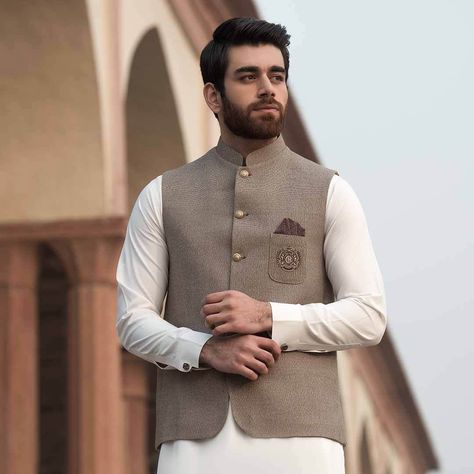 Welcome to Riwaj Menswear Online Store. Shop from wide range of Embroidered and Plain Mens Kurta, Shalwar Kameez and Waistcoat available at best prices. Kameez Shalwar With Waistcoat, Shalwar Kameez With Waistcoat For Men Wedding, Wasket Kurta For Men, Latest Waistcoat Designs For Men, Men's Waistcoat Style, Pakistani Mans Kurta Shalwar Kameez, Waistcoat Designs For Men Shalwar Kameez, Men Shalwar Kameez With Waist Coat, Kurta With Waist Coat For Men