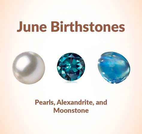 (Updated) June Birthstone - Pearl, Moonstone, and Alexandrite June Birthstone Tattoo, June Birthstone Tattoo Ideas, June Birthstone Rings, Alexandrite Tattoo, June Birthday Tattoo, June Birth Stones, Moonstone Tattoo, June Crystals, Zodiac Stones Birthstones