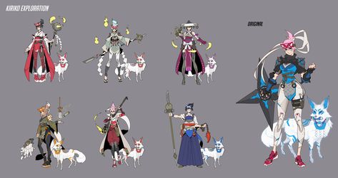 ArtStation - Kiriko Concept Art Overwatch 2 Kiriko Art, Overwatch 2 Kiriko, Overwatch Skin Concepts, Kiriko Overwatch, Genji And Hanzo, Art Area, Overwatch 2, Action Poses, Art Tutorial