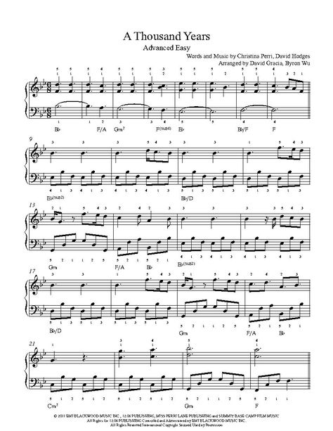 A Thousand Years by Christina Perri Piano Sheet Music | Advanced Level Harp Sheet Music Free, A Thousand Years Piano Sheet Music, A Thousand Years Piano, Thousand Years Piano, Kalimba Notes, Keyboard Letters, Piano Songs Sheet Music, Piano Music Easy, Free Piano Sheets