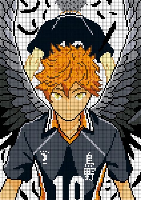 Anime Pixel Crochet, Anime Pixel Art Grid, Alpha Patterns Anime, Geeky Cross Stitch Patterns, Geeky Cross Stitch, Graph Crochet, Easy Pixel Art, Pixel Art Templates, Pixel Drawing