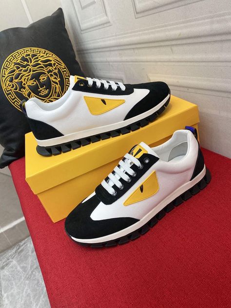 Daily update of Men's Fendi shoes. Contact me by WhatsApp is +8613266769705 #fendi #luxury #shoes Shoes Aesthetic Sneakers, Fendi Shoes Men, Aesthetic Sneakers, Shoes Aesthetic, Monk Strap Shoes, Anime Dress, Fendi Shoes, Strap Shoes, Classic Shoes