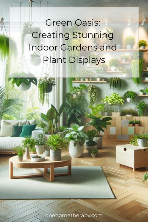 Transform your home into a lush sanctuary with our ultimate guide, "Green Oasis: Creating Stunning Indoor Gardens and Plant Displays." Discover expert tips, creative ideas, and plant care secrets to craft your perfect indoor paradise. Click to learn more and start your green journey today! #IndoorGardens #PlantDisplays #HomeDecor #GreenLiving 🌿✨ Indoor Sunroom, Plant Display Ideas, Expensive Decor, Entryway Inspiration, Green Oasis, Bathroom Design Trends, Plant Display, Indoor Gardens, Rental Decorating