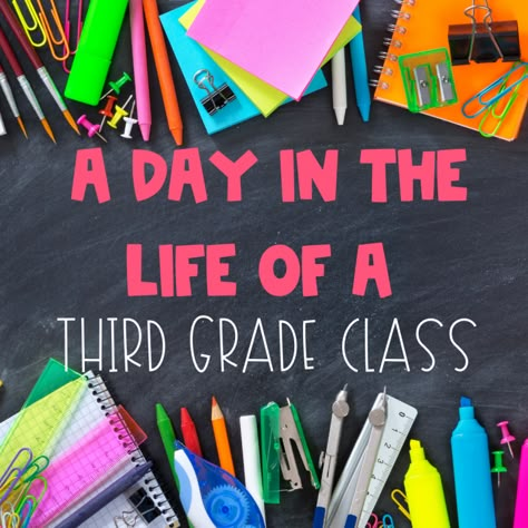 A Day in the Life of a 3rd Grade Classroom! - The Friendly Teacher Third Grade Classroom Setup, Third Grade Classroom Decor, Third Grade Literacy, Third Grade Writing, Classroom Schedule, Teach Reading, Math Writing, Teaching Third Grade, Third Grade Classroom