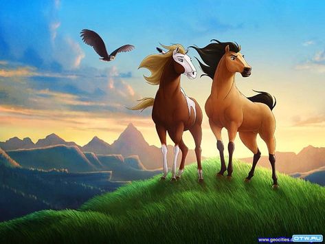 6 Moments You Love If You Love "Spirit" Spirit Horse Movie, Disney Horses, Spirit Stallion Of The Cimarron, Spirit And Rain, Spirit The Horse, Spirit Stallion, Horse Movies, Images Disney, Childhood Movies