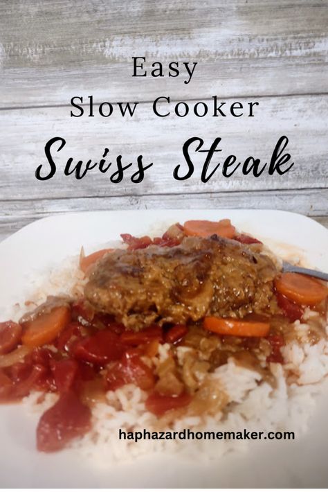 Crockpot Swiss Steak Recipes, Crockpot Swiss Steak, Swiss Steak Crockpot, Slow Cooker Swiss Steak, Swiss Steak Recipe, Crockpot Steak Recipes, Swiss Steak Recipes, Crockpot Steak, Swiss Steak