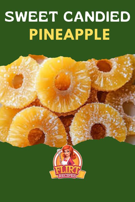 Chewy, sweet, and bursting with tropical flavor 🍍✨, this Candied Pineapple is the perfect treat! Made by simmering fresh pineapple slices 🍍 in a rich, sugary syrup 🍚 until perfectly caramelized, these golden bites are delicious on their own 😋, as a dessert topping 🍰, or mixed into baked goods! 🍪 Perfect for snacking, decorating, or gifting! 🎁💛 Candied Pineapple, Savory Breads, Pineapple Slices, Savory Bread, Fresh Pineapple, Dessert Toppings, Sweet Potato Pie, Sweet Savory, Sweet 16