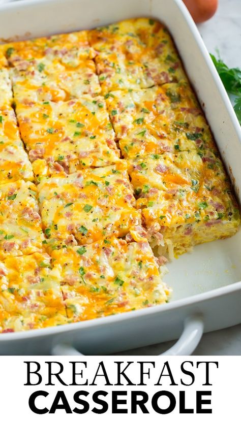 Healthy Breakfast Casserole, Menu Sarapan Sehat, Breakfast Casserole Easy, Hash Brown, Cooked Breakfast, Cooking Classy, Breakfast Recipes Casserole, Egg Breakfast, Breakfast Bake