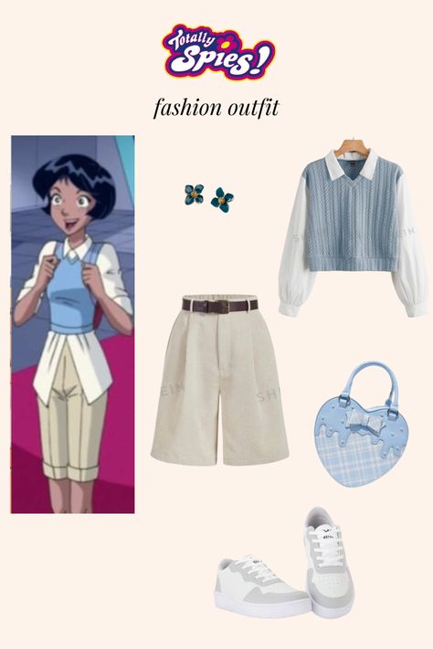 Tottaly Spies Aesthetic, Totally Spies Inspired Outfits, Cartoon Character Inspired Outfits, Alex Totally Spies Outfit, Totally Spies Alex Outfits, Totally Spies Fashion, Totally Spies Outfits, Alex Totally Spies, Totally Spies Aesthetic