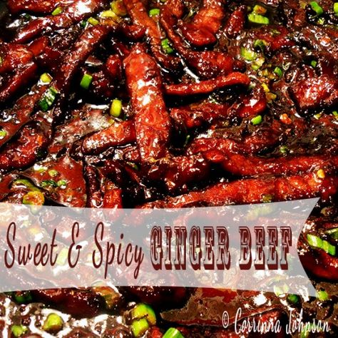 This 30 minute recipe for sweet and spicy ginger beef is a party in your mouth! Every bite of crispy beef is an explosion of sweet hot, bold flavors infused with ginger, garlic and a dash of spice. Ginger Beef Recipe, Ginger Beef, Crispy Beef, Mapo Tofu, Healthy Beef, Spicy Beef, Beef Recipe, Recipe 30, Beef Dinner