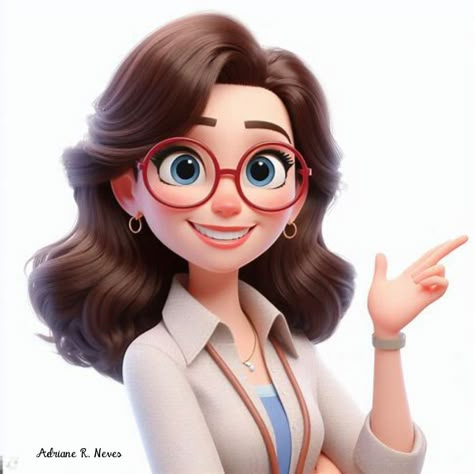 Girl Teacher Cartoon, My Dream Doctor, Teacher Cartoon Character, Dream Doctor, Teachers Illustration, Couple Illustration Wedding, Teacher Gif, Islamic Dp, Chi Bi