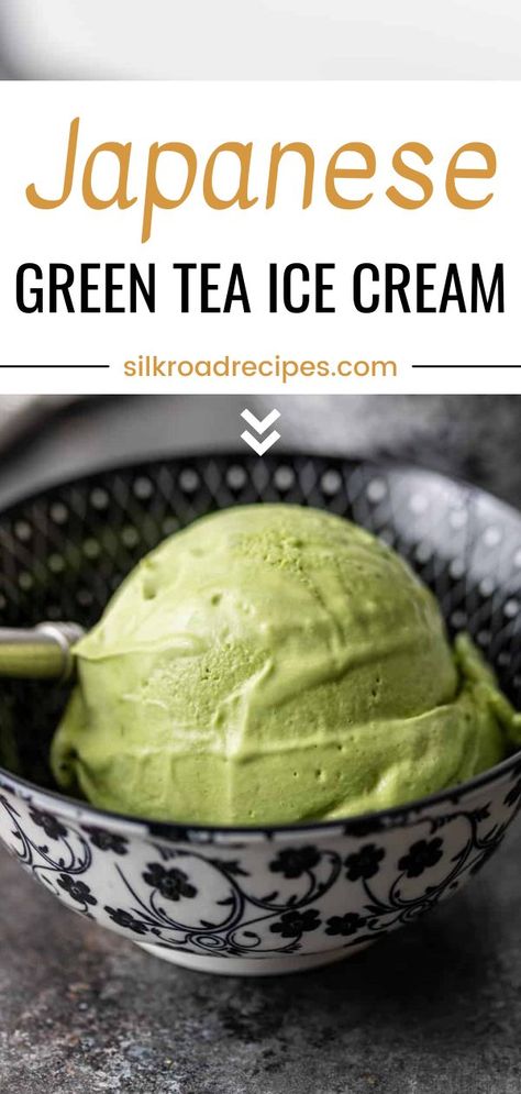 This Japanese Green Tea Ice Cream is a favorite of mine. It’s simple to make, and I only use four ingredients: sweetened condensed milk, heavy whipping cream, matcha powder, and vanilla extract. This ice cream is soft, fluffy, and creamy. And its bright green color is beautiful and tastes so refreshing. Matcha Ice Cream Recipe, Condensed Milk Ice Cream, Ice Cream No Churn, Healthy Ice Cream Recipes, Green Tea Ice Cream, Tea Ice Cream, Matcha Ice Cream, Green Tea Recipes, Impressive Dinner