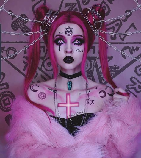 Poison Nightmares - Hair And Makeup, Pink Hair, A Woman, Halloween, Makeup, Hair, Pink, On Instagram, Instagram