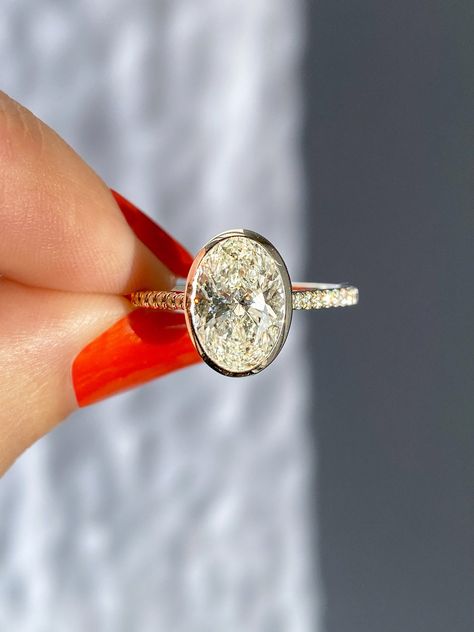 The Truth About Bezel Settings | Frank Darling Bezel Diamond Ring, Frank Darling, Bezel Diamond Rings, Pave Band Engagement Ring, Bezel Set Diamond Ring, Bezel Set Engagement Ring, Ring Inspiration, Cute Engagement Rings, Bezel Engagement Ring