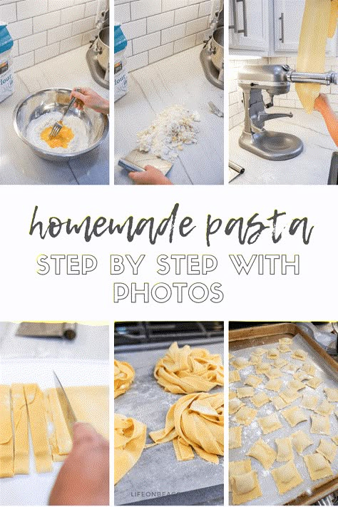 Homemade Pasta Kitchenaid, Kitchen Aid Pasta, Making Homemade Pasta, Stand Mixer Recipes, Make Homemade Pasta, Fresh Pasta Recipes, Kitchenaid Recipes, Homemade Pasta Dough, Kitchenaid Pasta