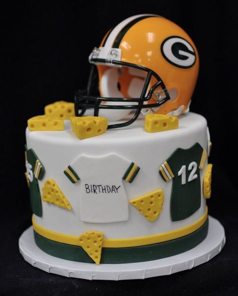 Packers Birthday, Green Bay Packers Birthday, Birthday Cake Green, Green Bay Packers Party, Green Bay Packers Cake, Packers Cake, Packers Party, Green Bay Packers Helmet, Green Bay Packers Baby