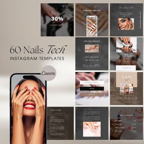 60 modèles Instagram Nail Tech | Modèles de salon de manucure | Publications sur les médias sociaux du salon de manucure | Kit de marque pour salon de manucure | Ongles Histoires Instagram Instagram fonts #instagramfonts social media fonts #socialmediafonts fonts #fonts font #font 1.121 Salon Social Media Posts, Nail Salon Social Media, Nail Salon Branding, Nail Tech Instagram, Salon Social Media, Manicure Steps, Font App, Salon Owner, Instagram Font