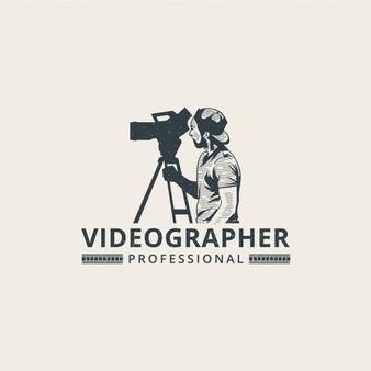 Videographer Logo, Camera Film, Logo Design Ideas, Photography Logo, Logo Ideas, Vector Logo, Premium Vector, Logo Design, Film