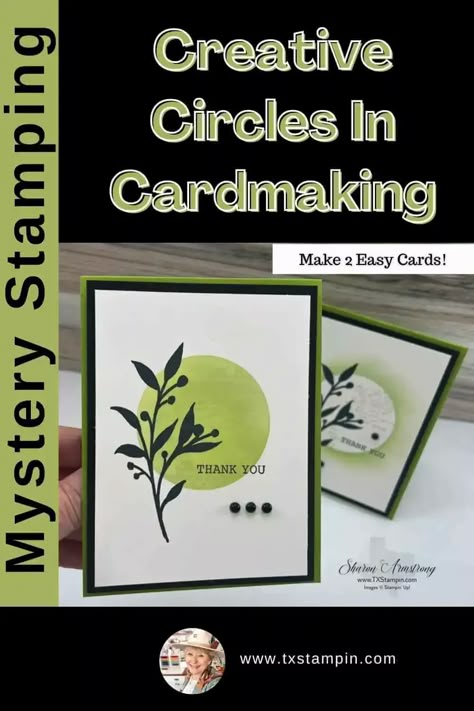 Have you ever heard of Creative Circles? How can we make paper crafting fun? I decided to explore the positive and negative aspects of circles and use an easy technique to make two handmade cards! To get started grab some cardstock, circle punch or craft dies, stamps, and ink. Follow along with this easy tutorial. Brush Techniques, Circle Cards, Creative Circle, Silhouette Cards, Blending Brush, Circle Punch, Make Paper, Stamping Techniques, Cards Ideas