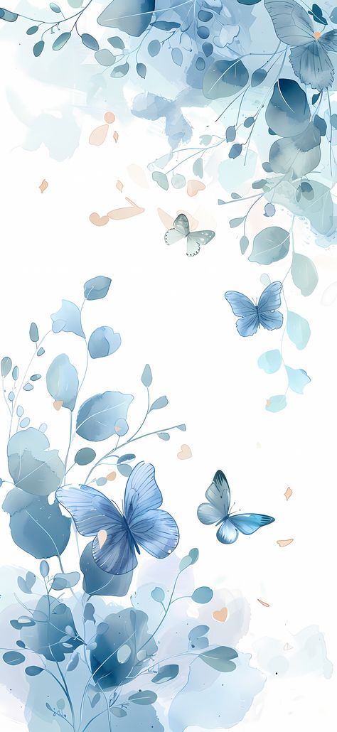 Azure Charm iPhone Wallpaper 4k HD - A collection of light blue motifs, from delicate butterflies to soft floral designs, for a girly touch to your iPhone. Blue Butterfly Wallpaper Hd, Pastel Blue Phone Wallpaper, Calming Blue Wallpaper, Light Blue Flowers Aesthetic Wallpaper, Live Wallpaper For Ipad, Sky Blue Background Aesthetic, Light Blue Wallpaper Ipad, Blue Flower Phone Wallpaper, Wallpaper Backgrounds Sky