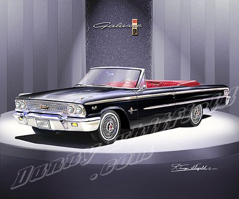 1963 Mercury Comet. Because part of me will always want to be Peyton Sawyer. Galaxie Art, 1963 Ford Galaxie, Mercury Comet, Rolls Royce Motor Cars, Car Prints, Nice Dream, Ford Galaxie 500, 1964 Ford, Car Artwork