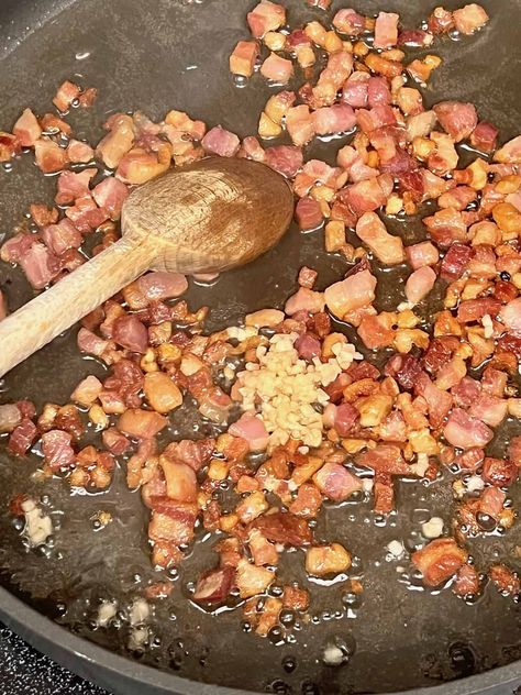 Pancetta Pasta - The Short Order Cook Italian Pancetta Recipes, How To Cook Pancetta, Pasta Pancetta Recipes, Pancetta Pasta Recipes, Pasta With Pancetta, Pancetta Recipes, Pancetta Pasta, Retirement Ideas, Italian Recipes Easy