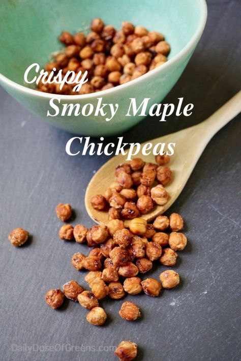 Maple Chickpeas, Bacon Snacks, Cooked Chickpeas, Maple Sugar, Roasted Chickpeas, Nutritious Snacks, Chickpeas, Vegan Gluten Free, Vegan Vegetarian