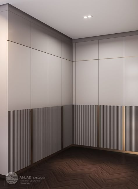 Slider Wardrobe Design Bedroom, Slider Wardrobe Design, Wardrobe Shutter Design, Wardrobe Laminate Design, Sliding Door Wardrobe Designs, Wardrobe Design Modern, Lighting Interior Design, Home Interior Accessories, Modern Cupboard Design