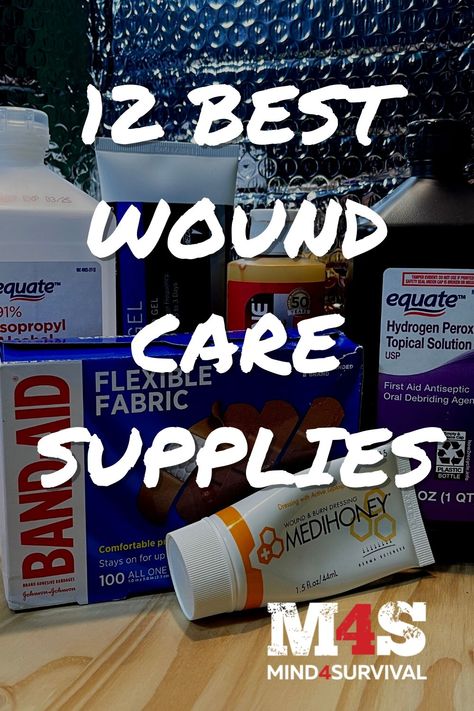 12 Best Wound Care Supplies (Survival Medical Kit) Survival Medical Kit, Wound Care Supplies, Wound Care Healing, Wound Nurse, Wound Care Nurse, What Is Wind, Wound Care Nursing, Wound Care Dressings, Care Basket